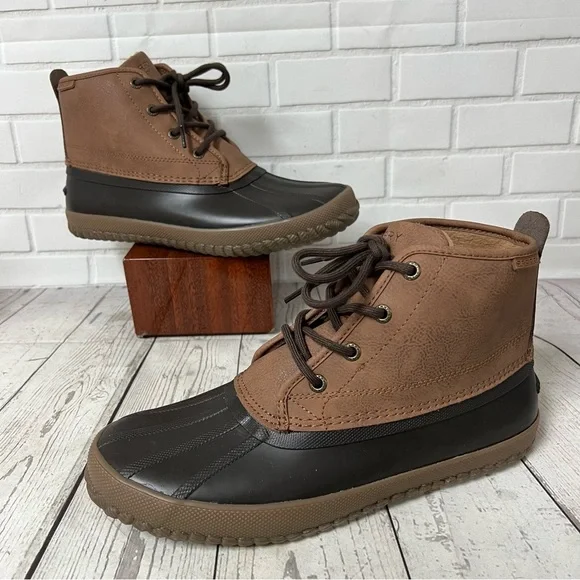 Sperry Two-Tone Brown and Black Breakwater Duck Boots : Men’s 9 Sperry | Shoes | Sperry Mens Breakwater Duck Boot Brownnavy  main image 2